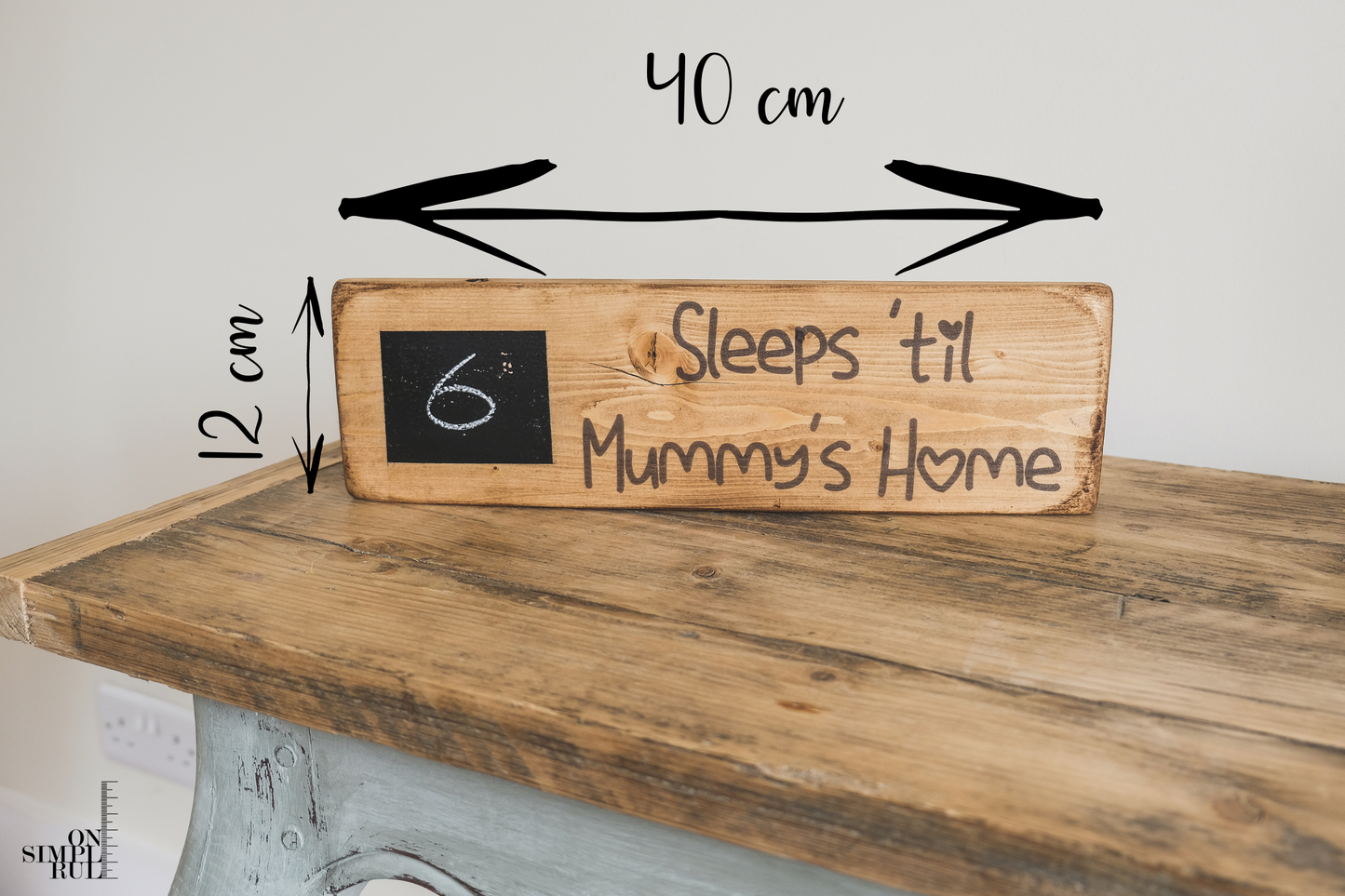 Personalised Countdown Chalkboard