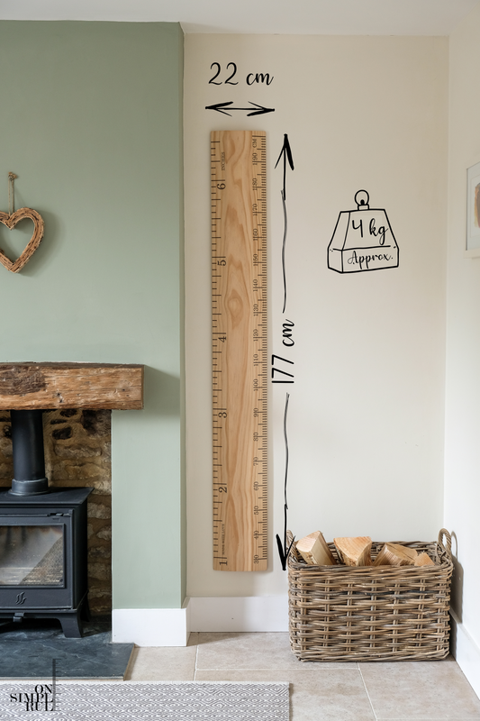 The Original One Wooden Ruler - Natural