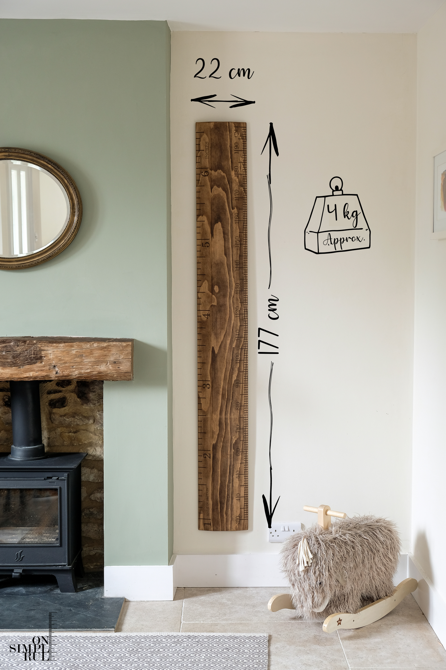 The Original One Wooden Ruler - Tudor