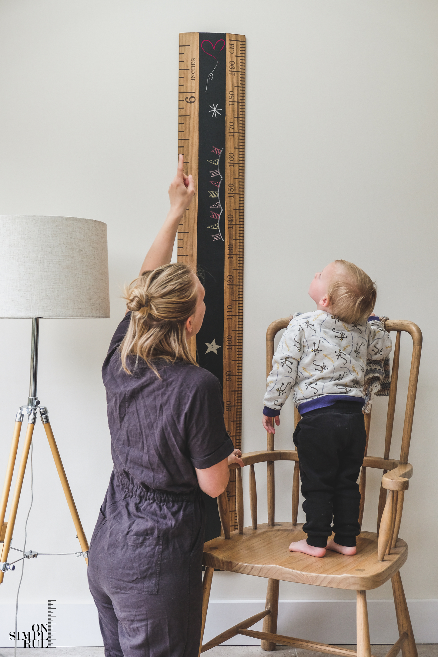 The Chalkboard One Wooden Ruler - Tudor
