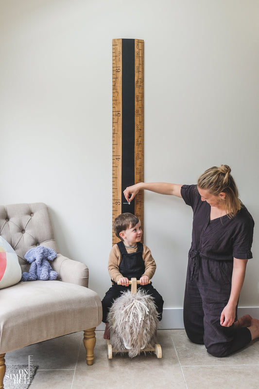 SALE - The Chalkboard One Wooden Ruler - Oak