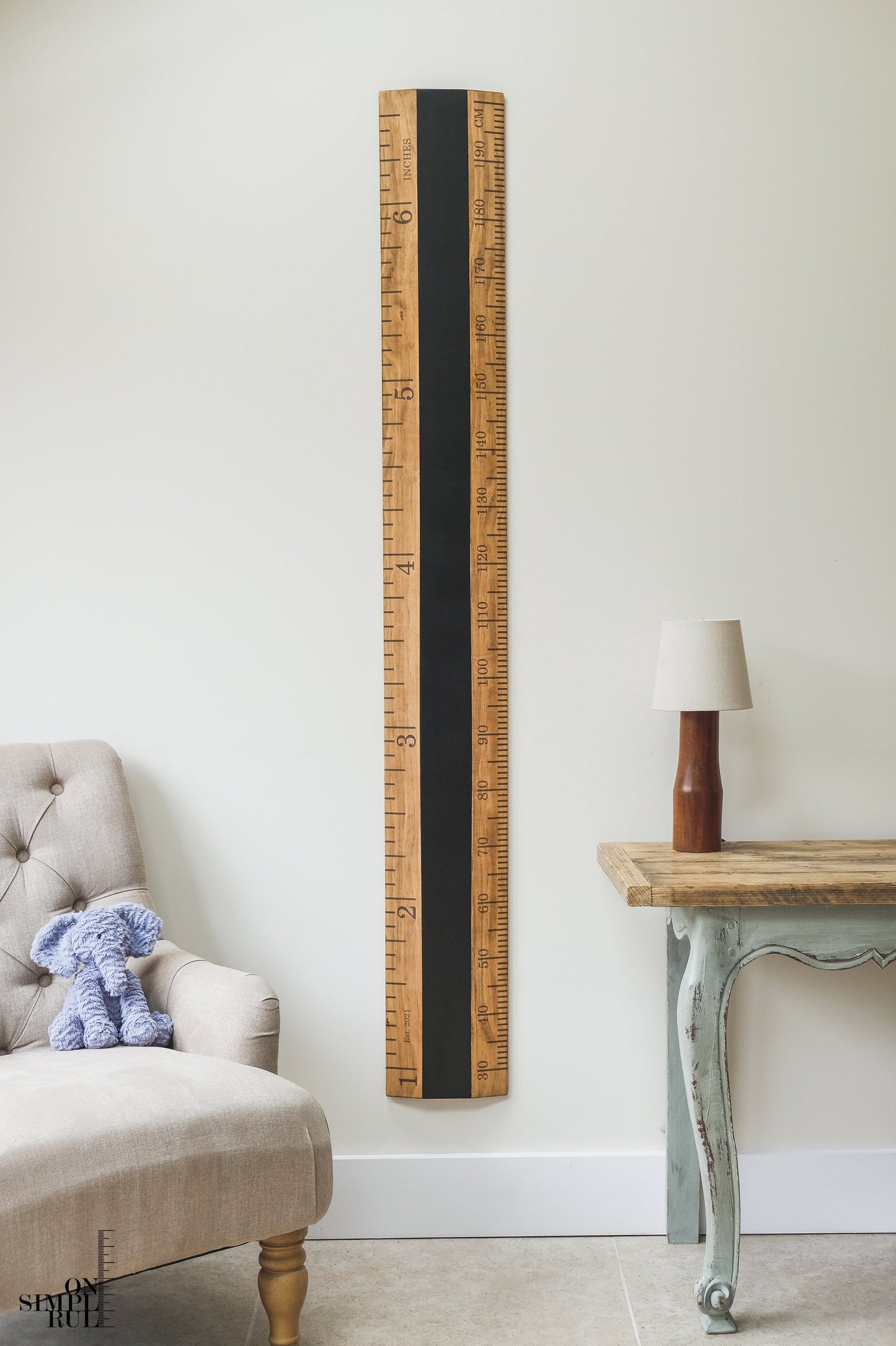 SALE - The Chalkboard One Wooden Ruler - Oak