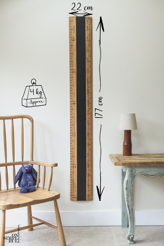 The Chalkboard One Wooden Ruler - Tudor